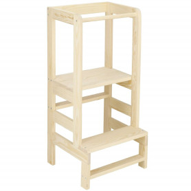 Dětská stolička SPRINGOS LEARNING IV přírodní