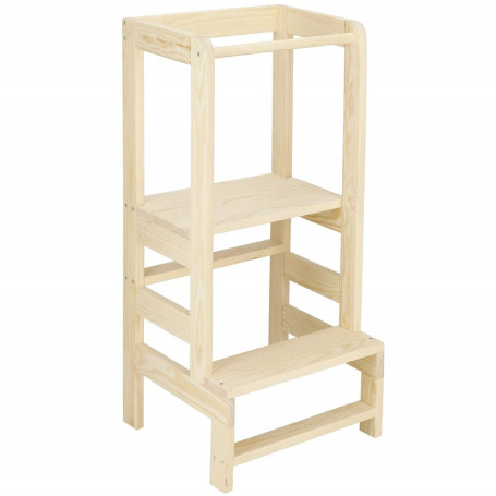 Dětská stolička SPRINGOS LEARNING IV přírodní