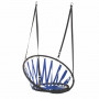 Závěsné houpací křeslo 80 cm, modro-černé SPRINGOS FUTURA
