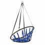 Závěsné houpací křeslo 80 cm, modro-černé SPRINGOS FUTURA