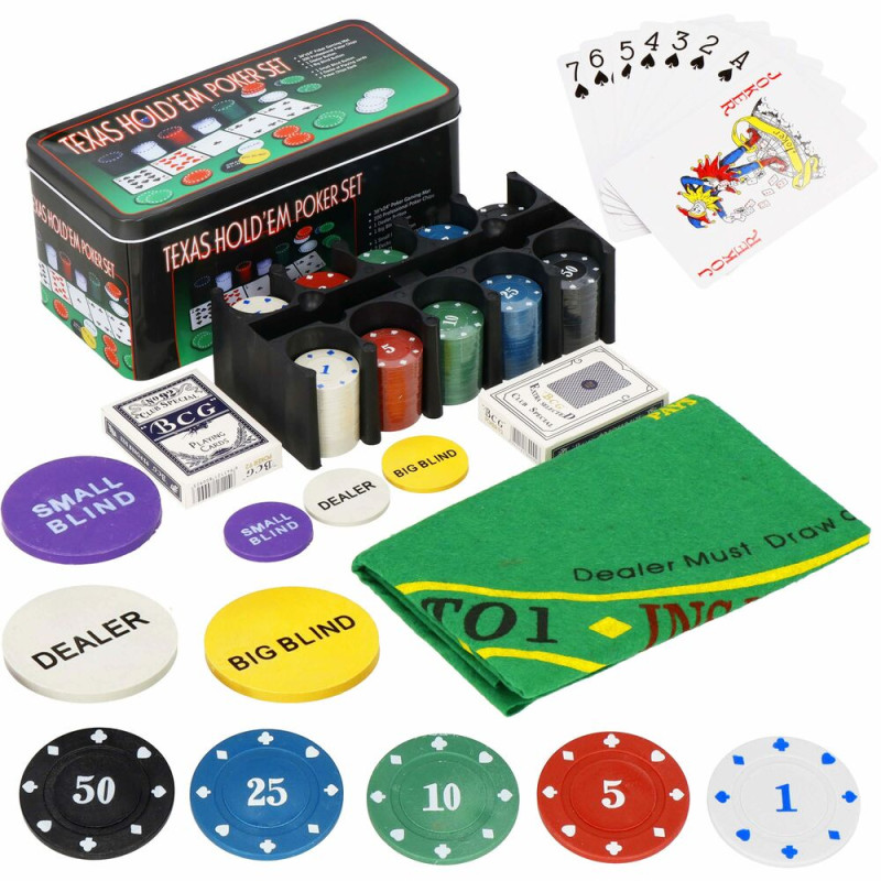 SPRINGOS Poker set Texas Hold’em 200 žetonů SPRINGOS KG0021 KG0021-XG
