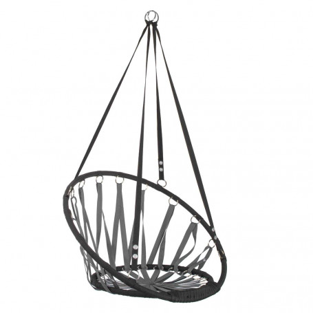 Závěsné houpací křeslo 80 cm, šedo-černé SPRINGOS FUTURA