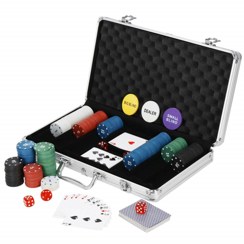 SPRINGOS Poker set v alu kufříku 300 žetonů SPRINGOS KG0022 KG0022-XG