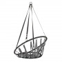 Závěsné houpací křeslo 80 cm, šedo-černé SPRINGOS FUTURA