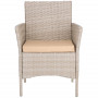 Ratanový set zahradního nábytku, béžový SPRINGOS ALABAMA 2