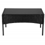 Ratanový set zahradního nábytku, černý SPRINGOS ALABAMA 4