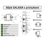 Plotový sloupek GALAXIA ZN+PVC 60x40x1,5x1600, zelený