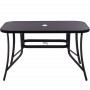 Zahradní stůl 120x70, černý SPRINGOS TOSCANA GF0080