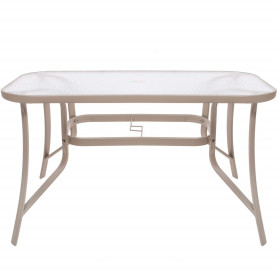 Zahradní stůl 120x70, tmavě béžový SPRINGOS TOSCANA GF0075