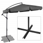 Zahradní slunečník 290 cm, grafitový SPRINGOS CASABLANCA GU0041