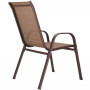 Zahradní křeslo hnědé SPRINGOS MONZA GF0073