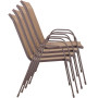 Zahradní křeslo hnědé SPRINGOS MONZA GF0073