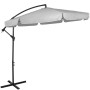Zahradní slunečník 290 cm, světle šedý SPRINGOS CASABLANCA GU0042