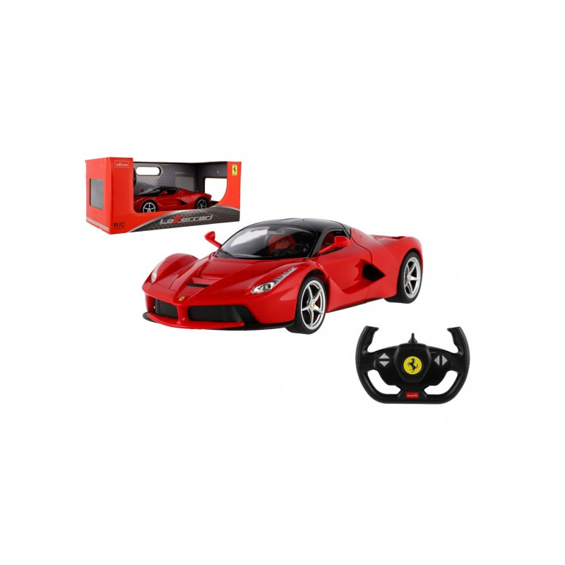 Teddies Auto RC Ferrari RASTAR červené plast 32cm 2,4GHz na dálk. ovládání na baterie v krabici 43x19x23cm 00850608-XG