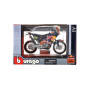 Motorka Bburago KTM 450 Rally (Dakar Rally)  kov/plast 12cm v krabičce 17x11x7cm