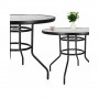 Zahradní stolek 90 cm, černý SPRINGOS BISTRO