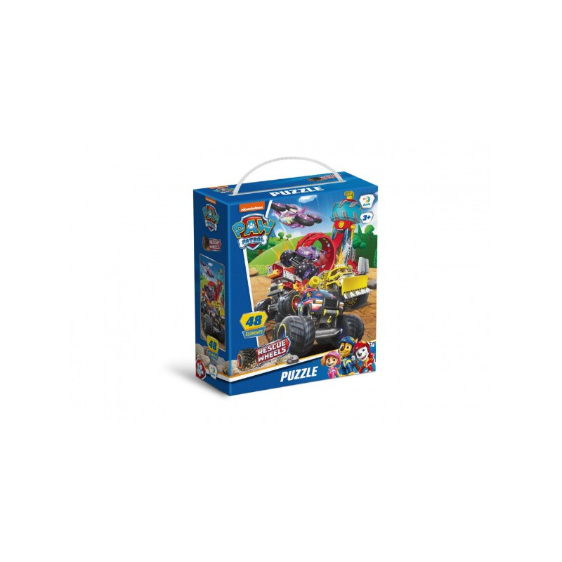 DODO Puzzle Tlapková patrola/Paw Patrol Záchrana na kolech 32x23cm 48 dílků v krabičce 15x18x6cm 56400029-XG