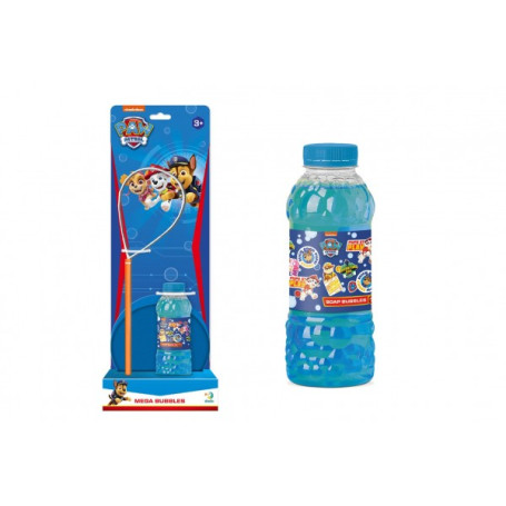 Bublifuk Tlapková patrola/Paw Patrol sada na tvorbu bublin + náplň 0,45L na kartě 15x42x12cm