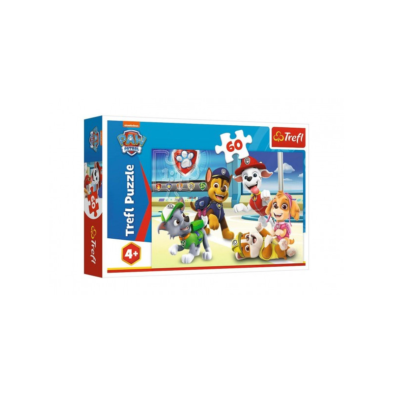 Trefl Puzzle Ve světě štěňat Tlapková patrola/Paw patrol 33x22cm 60 dílků v krabici 21x14x4cm 89017392-XG