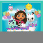 Puzzle 3v1 Gabbyiny aktivity/Gabby´s Dollhouse 20x19,5cm v krabici 28x28x6cm