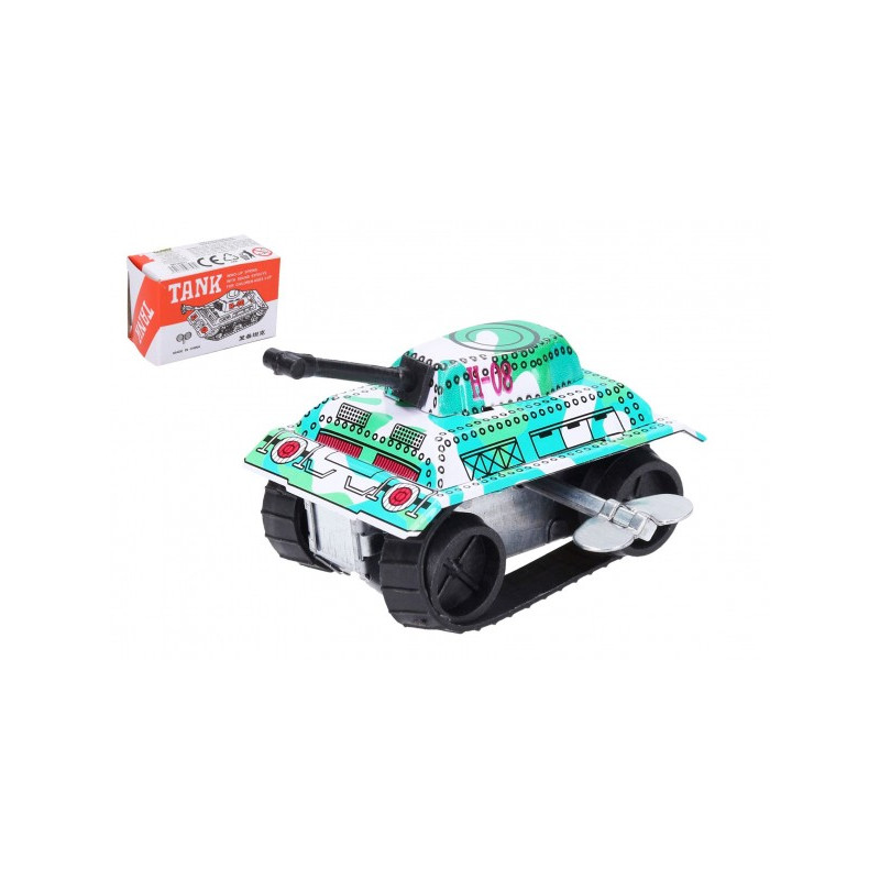 Wiky Tank kovový natahovací na klíček 6cm v krabičce 7x3x5cm 49036011-XG