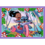 Puzzle 4v1 Bláznivý den Lilo&Stitch v krabici 28x28x6cm