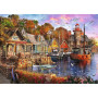 Puzzle Premium Plus - Čajový čas: Přímořský přístav 1000 dílků 68,3x48cm v krabici 40x27x6cm