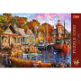 Puzzle Premium Plus - Čajový čas: Přímořský přístav 1000 dílků 68,3x48cm v krabici 40x27x6cm