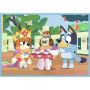 Puzzle 4v1 Bluey a jeho svět 28,5x20,5cm v krabici 28x28x6cm