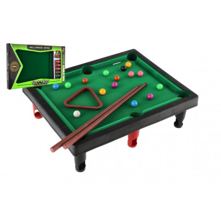 Kulečník/Billiard mini dětský 33x26cm v krabici 44x27x3cm