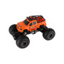 Auto RC pick up Off road terénní plast 23cm 2,4GHZ na baterie se světlem oranžový v krab. 30x15x19cm