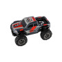 Auto RC pick up terénní plast 25cm 2,4GHZ na baterie šedo-červený v krabici 32x14x18cm