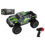 Auto RC pick up terénní plast 25cm 2,4GHZ na baterie šedo-zelený v krabici 32x14x18cm