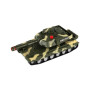 Tank plast 20cm na setrvačník na baterie se světlem se zvukem v krabici 23x14x11cm