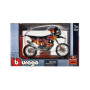 Motorka Bburago Red Bull KTM Rally Dakar 2019 kov/plast 12cm na volný chod v krabičce 17x11cm