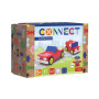 Stavebnice Connect 2v1 kabriolet/dodávka plast 87 dílků v krabici 19x13,5x9cm