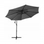 Zahradní slunečník 300 cm, tmavě šedý SPRINGOS EXCLUSIVE