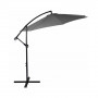 Zahradní slunečník 300 cm, tmavě šedý SPRINGOS EXCLUSIVE