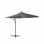Zahradní slunečník 300 cm, tmavě šedý SPRINGOS EXCLUSIVE