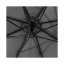 Zahradní slunečník 300 cm, tmavě šedý SPRINGOS EXCLUSIVE