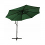 Zahradní slunečník 300 cm, zelený SPRINGOS EXCLUSIVE