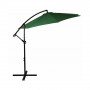 Zahradní slunečník 300 cm, zelený SPRINGOS EXCLUSIVE