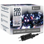 LED světelný řetěz - 27,5m, 500LED, IP44, multicolor + záblesky