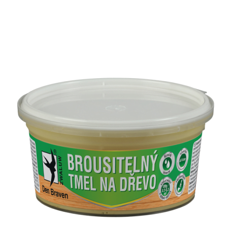 Brousitelný tmel na dřevo 250 g kelímek bílá