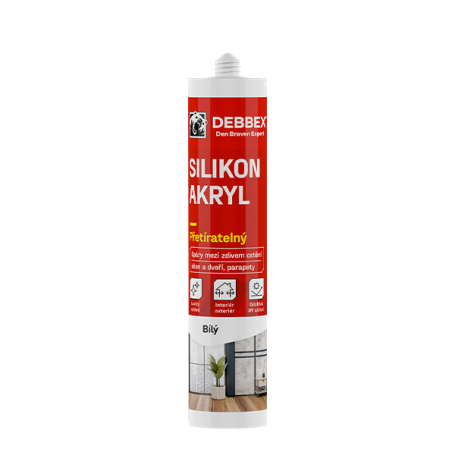 Silikon akryl 280 ml kartuše bílá