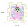 Pěnové puzzle Babies and the Bear 32x32x1cm 8ks ve fólii 0m+