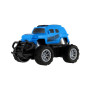 Auto RC mini truck plast 12cm 27MHz na baterie se světlem modré v krabici 18x11,5x10cm