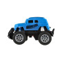 Auto RC mini truck plast 12cm 27MHz na baterie se světlem modré v krabici 18x11,5x10cm