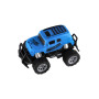 Auto RC mini truck plast 12cm 27MHz na baterie se světlem modré v krabici 18x11,5x10cm