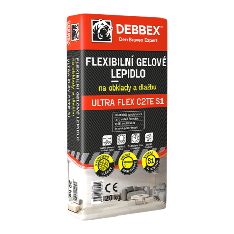 Flexibilní gelové lepidlo na obklady a dlažbu ULTRA FLEX C2TE S1 20 kg pytel